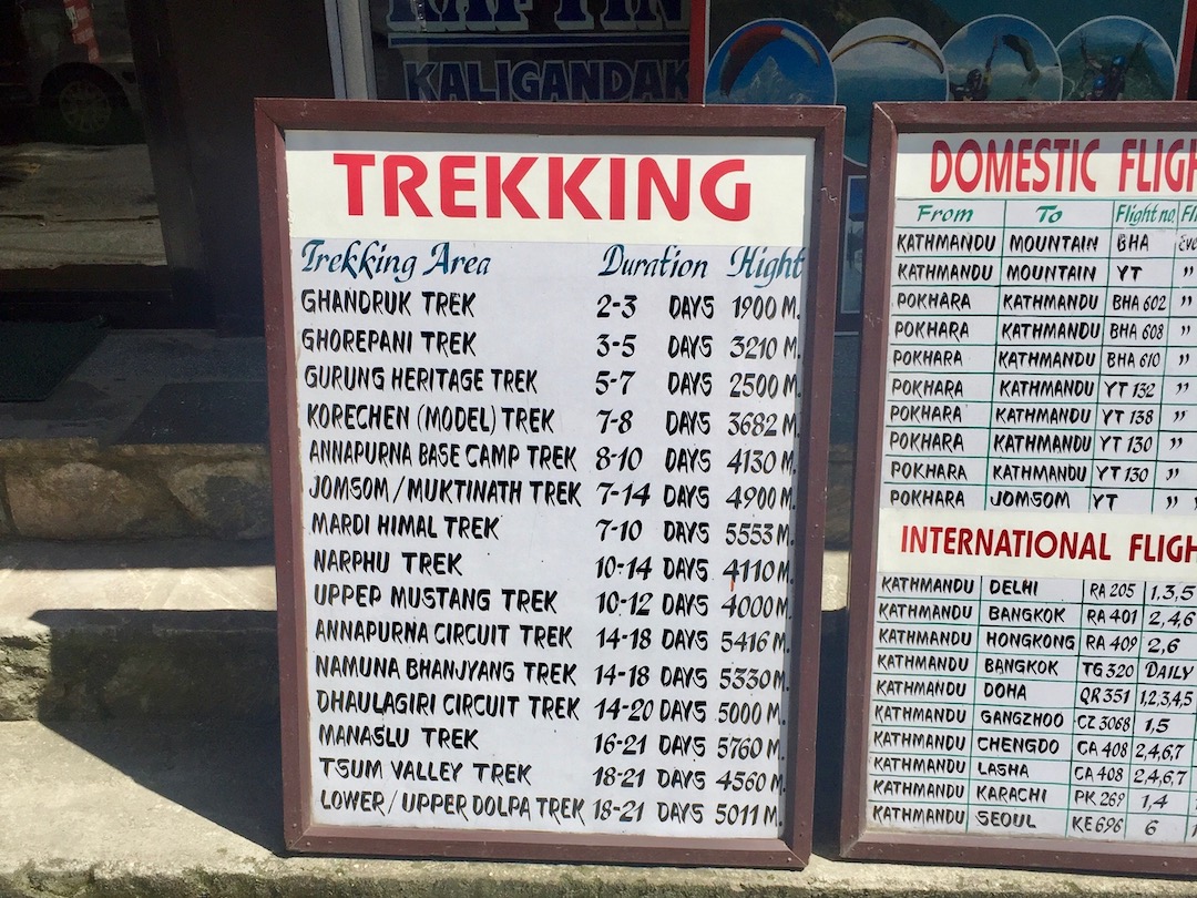 Trekkingaanbieding in Pokhara