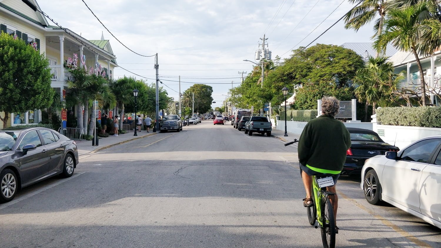 James auf dem Fahrrad in Key West