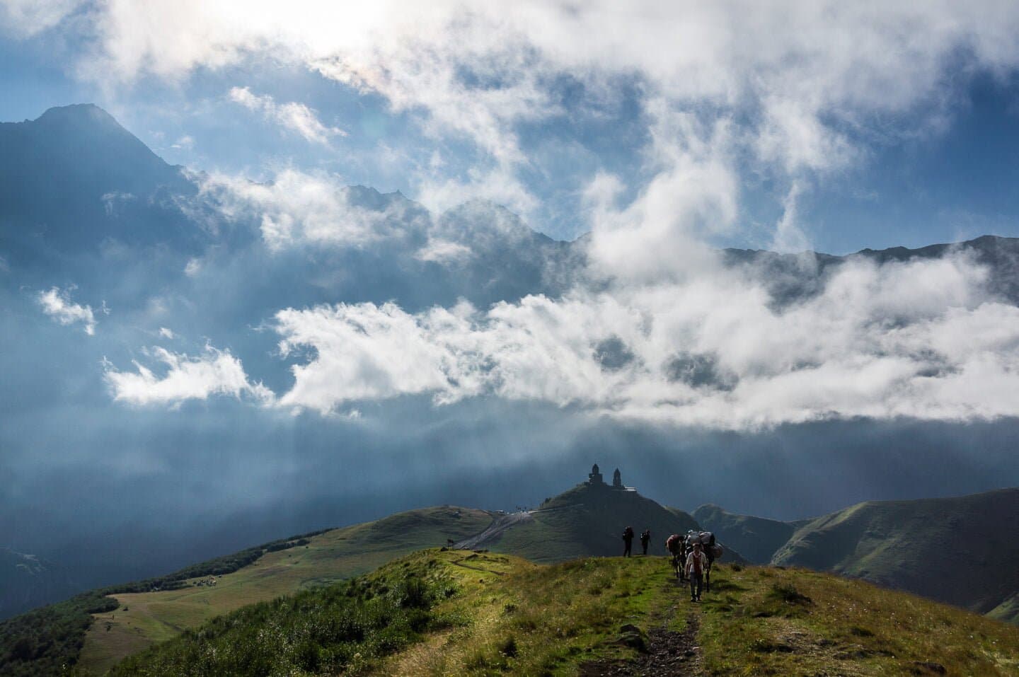 Blick auf den Mt. Kazbeg